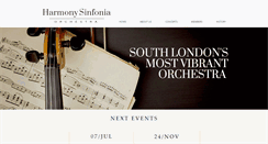 Desktop Screenshot of harmonysinfonia.co.uk